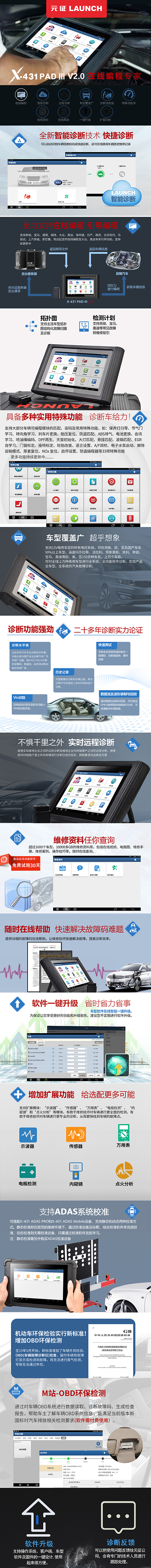 X-431 PAD IIII V2.0長(zhǎng)長(zhǎng)長(zhǎng)海報(bào)解析！